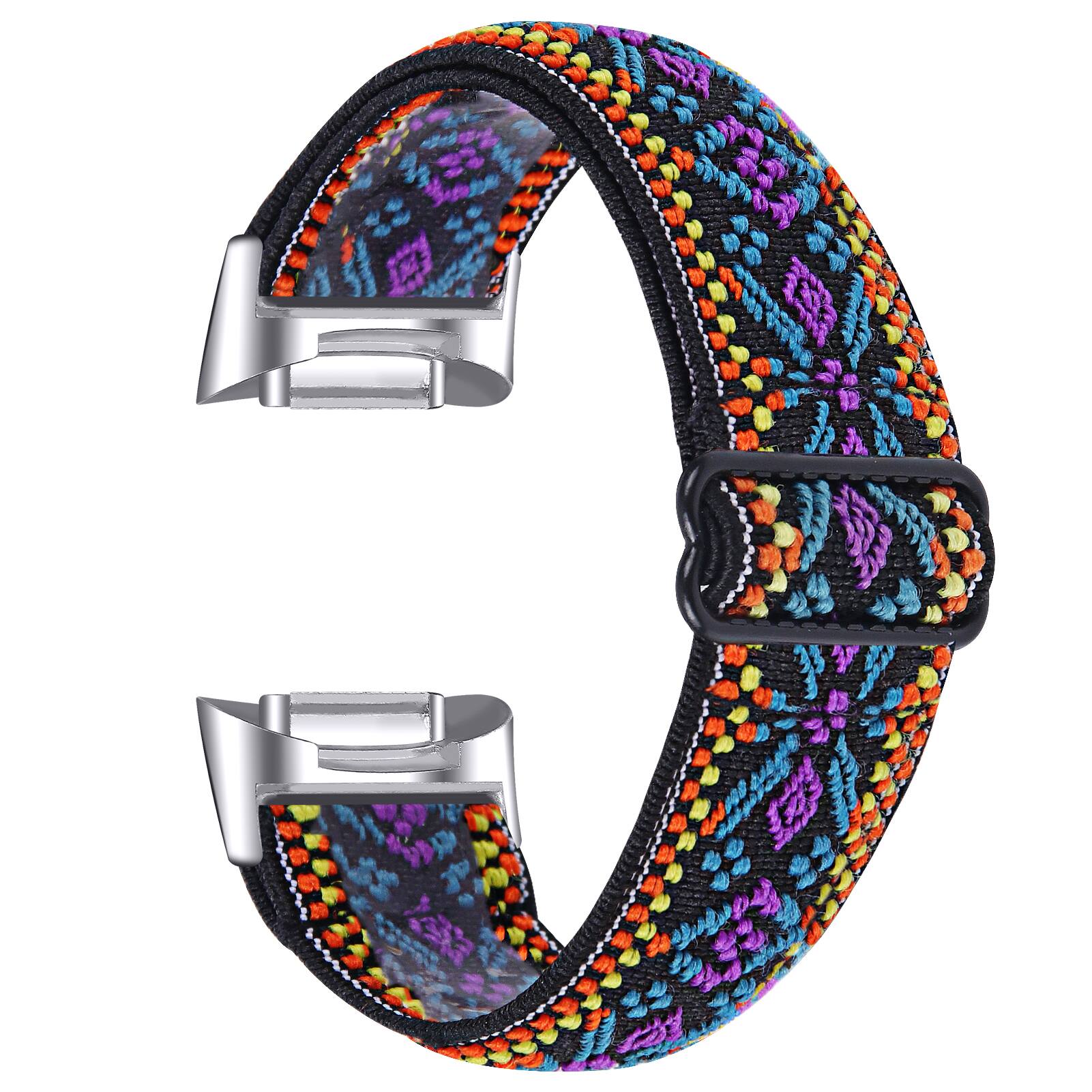 StrapsCo - Pattern Comfort Stretch Band Nylon Watch Strap For Fitbit Charge 5 - Woven Pattern 2 price history on PriceWatchPro