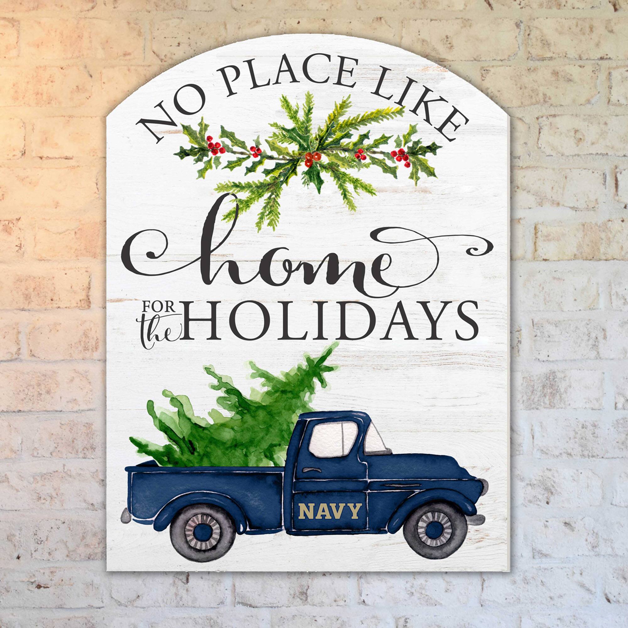NO PLACE LIKE  
home  
FOR THE HOLIDAYS  

NAVY