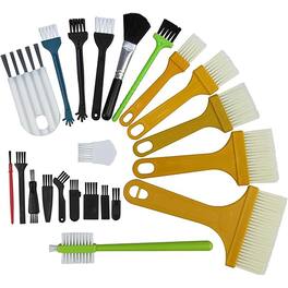 Schertz - 22-Piece Electronics Cleaning Brush Set – Small Brushes for Keyboards, Laptops, Sewing Machines, and General Electronics - multicolor