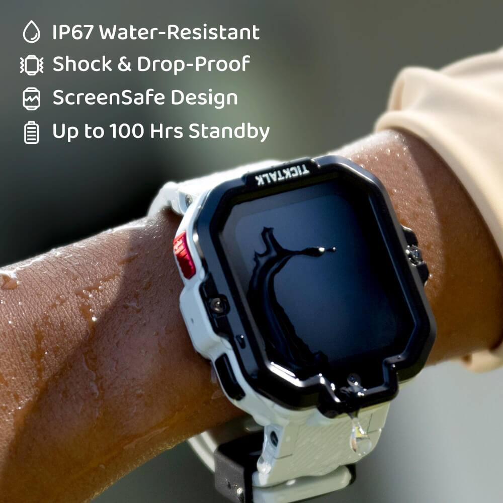 IP67 Water-Resistant  
Shock & Drop-Proof  
ScreenSafe Design  
Up to 100 Hrs Standby