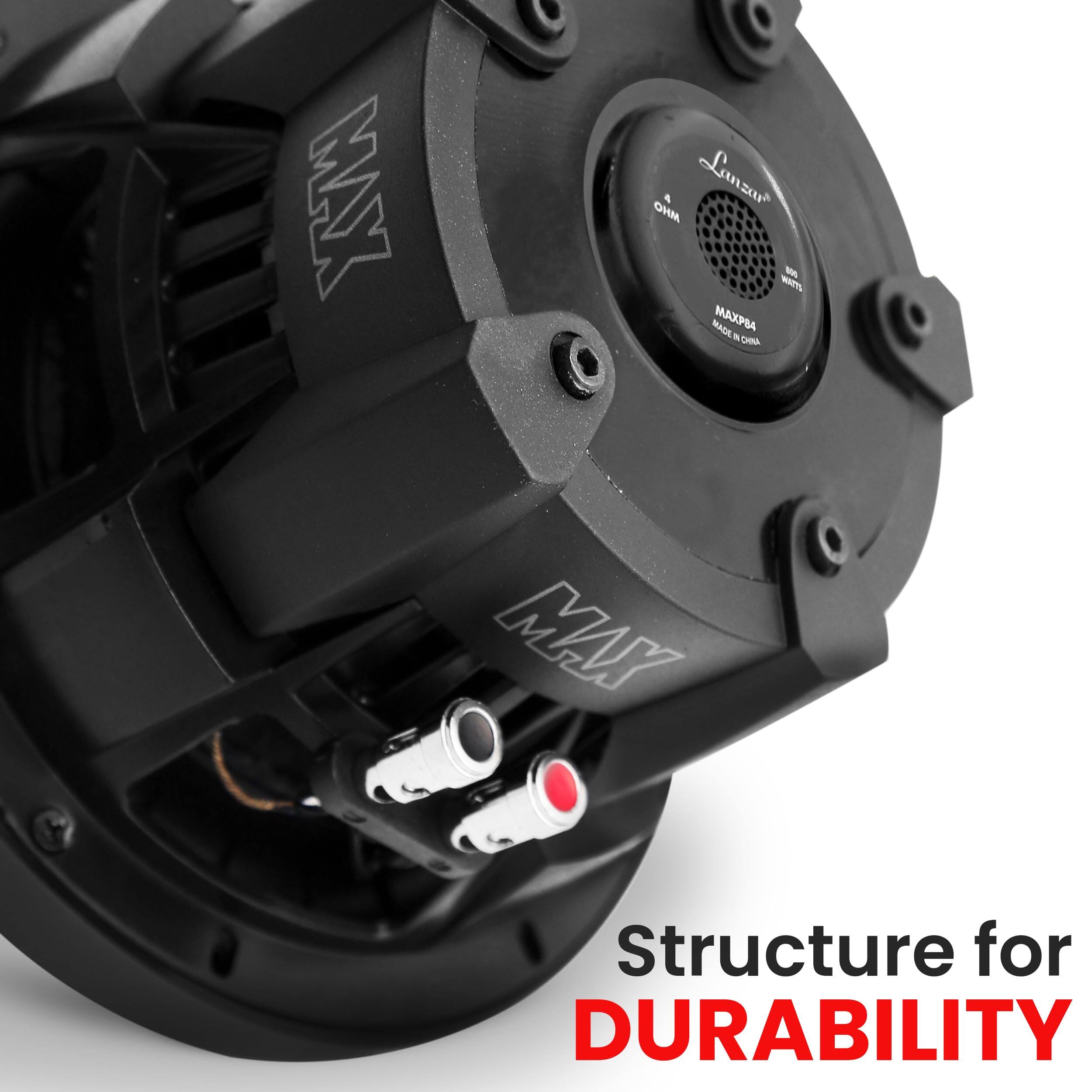 MAX 4 Lanzar OHM m MARTS MADE MAXPBA  
DINA MAX  
Structure for DURABILITY