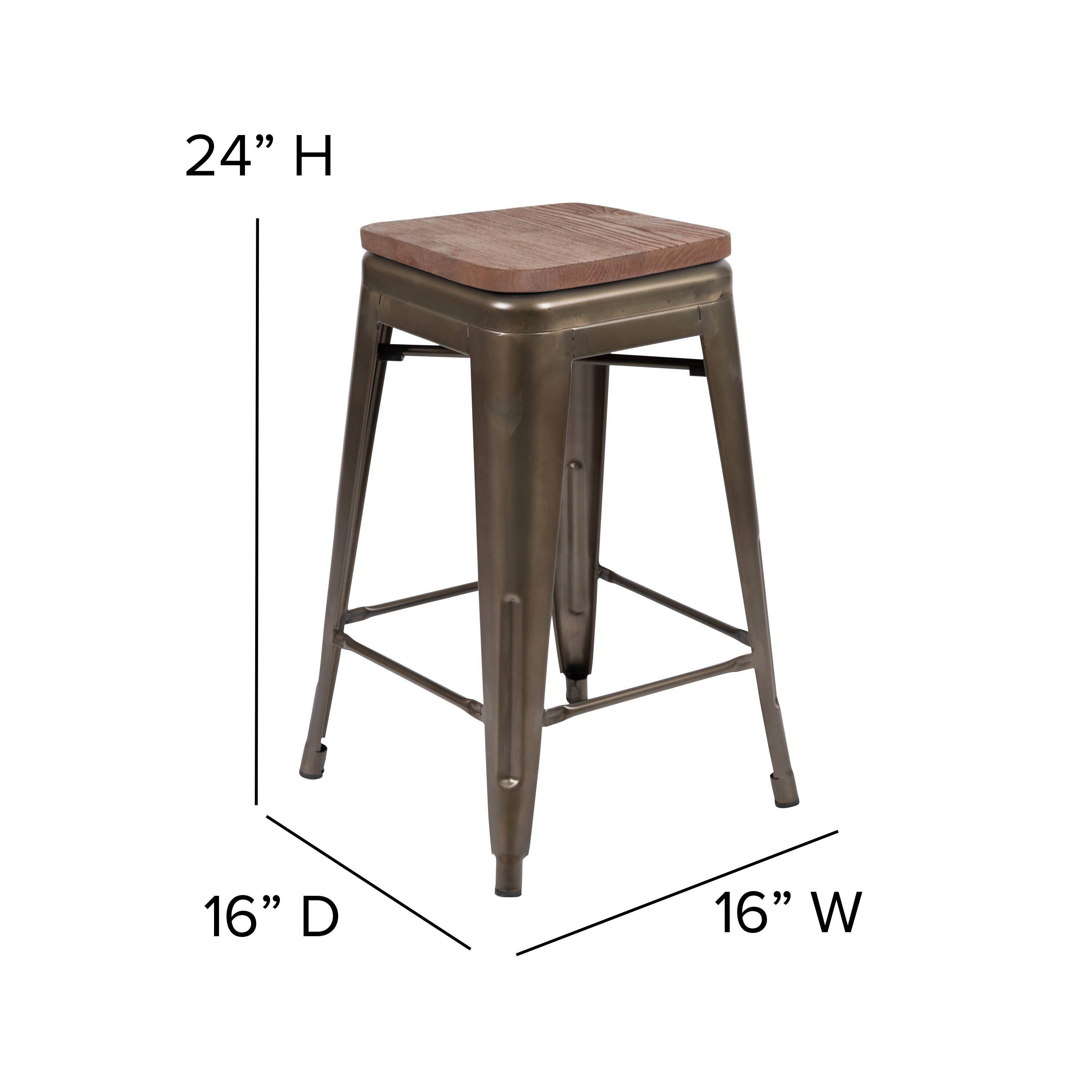 24" H  
16" D  
16" W