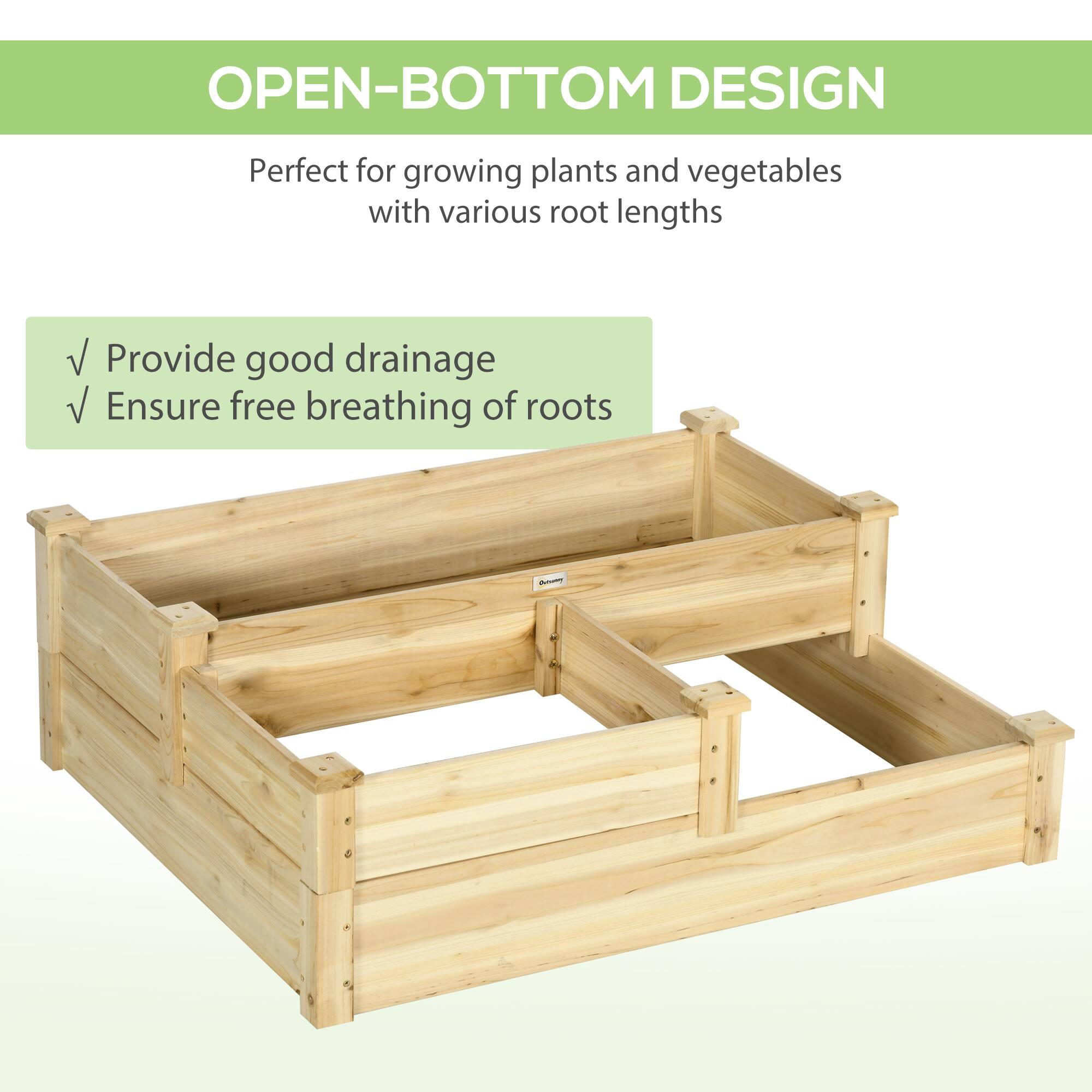 OPEN-BOTTOM DESIGN

Perfect for growing plants and vegetables with various root lengths

- Provide good drainage
- Ensure free breathing of roots