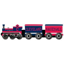 Fan Creations - Cleveland Indians 6'' x 24'' Train Cutout Sign - Multicolor
