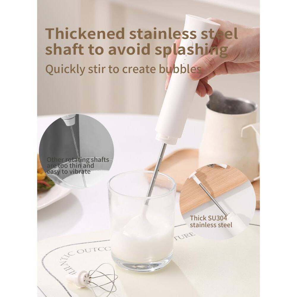 Thickened stainless steel shaft to avoid splashing  
Quickly stir to create bubbles  

Other rotating shafts are too thin and easy to vibrate  

Thick SU304 stainless steel