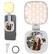 Front. Neewer - BASICS Magnetic Selfie Light for MagSafe iPhone, CRI95+ Foldable Ring Light with Mirror for Video Calls - White.