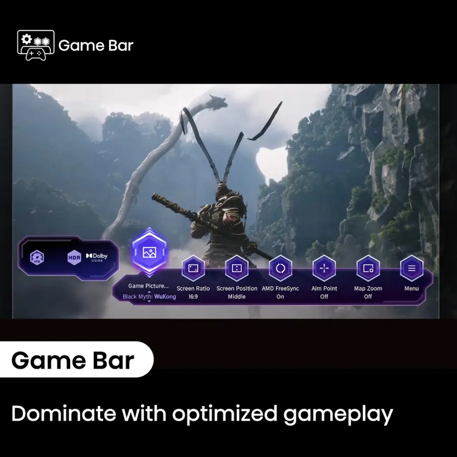 Game Bar Dominate with optimized gameplay.