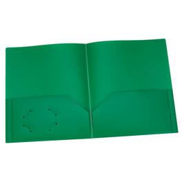Oxford - Poly Two Pocket Portfolio, Green, Pack of 25