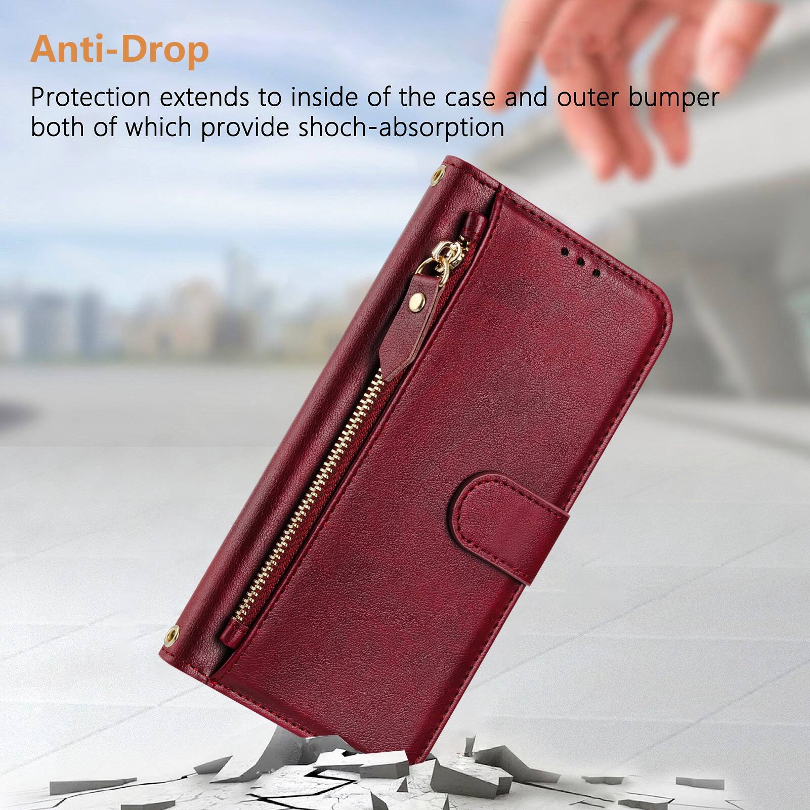 Anti-Drop Protection extends to inside of the case and outer bumper both of which provide shock-absorption