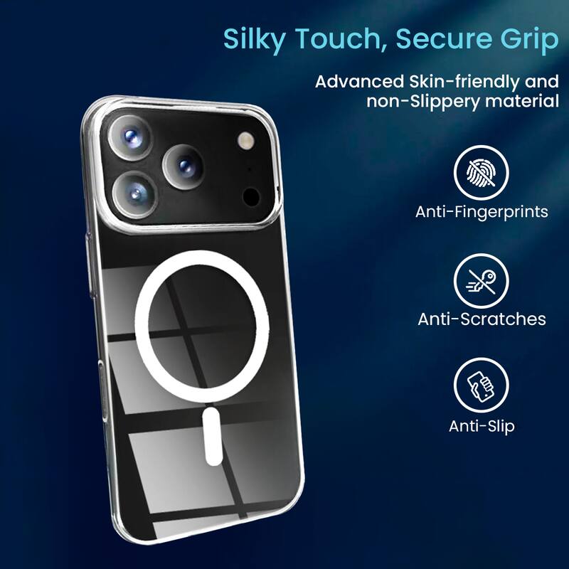 Silky Touch, Secure Grip

Advanced Skin-friendly and non-Slippery material

- Anti-Fingerprints
- Anti-Scratches
- Anti-Slip