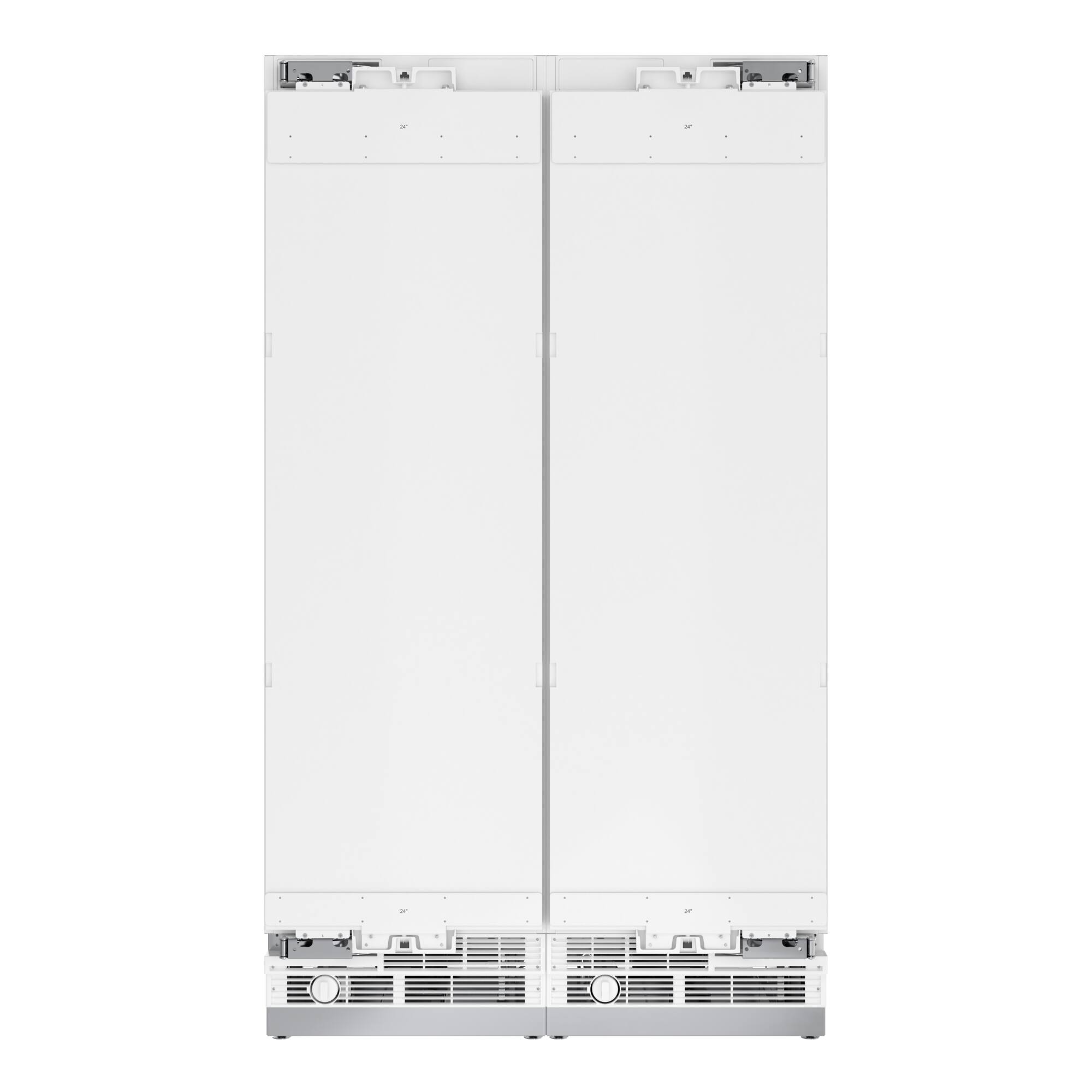 Koolmore - Panel Ready Column Refrigerator and Freezer, 24" Refrigerator and 24" Freezer - White