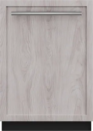 Front. Thermador - Sapphire 24" Top Control Smart Built-In Stainless Steel Tub Dishwasher with 3rd Rack and Interior Light, 44 dBA - Custom Panel Ready.