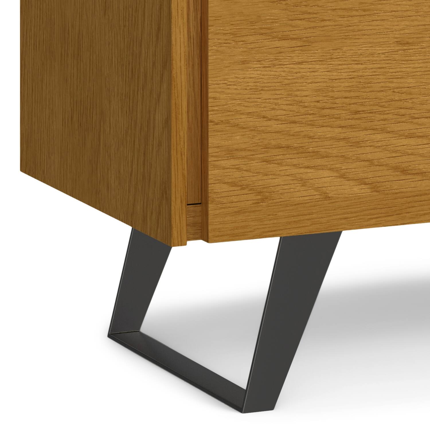 Alt View 8. Simpli Home - Lowry 39 inch Oak Storage Cabinet (Set of 2) - Oak Veneer.