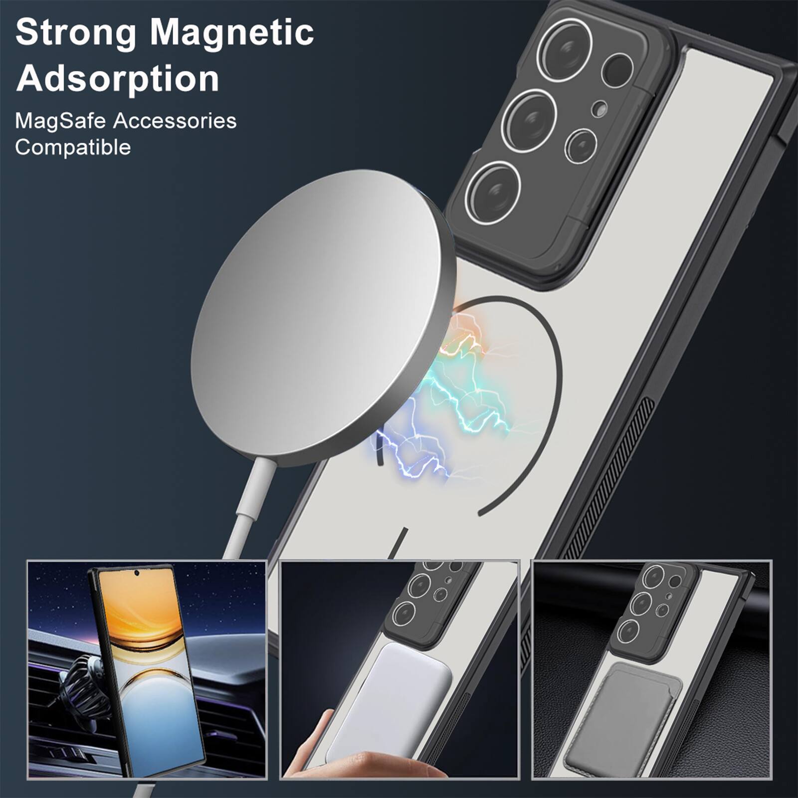 Strong Magnetic Adsorption  
MagSafe Accessories Compatible