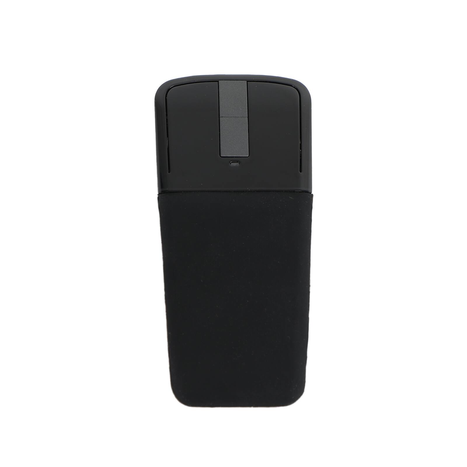Alt View 4. Topteng - Foldable Arc Touch Wireless Mouse - 2.4GHz USB, Curves to Turn On/Off, Portable for Travel & Laptop - Black.