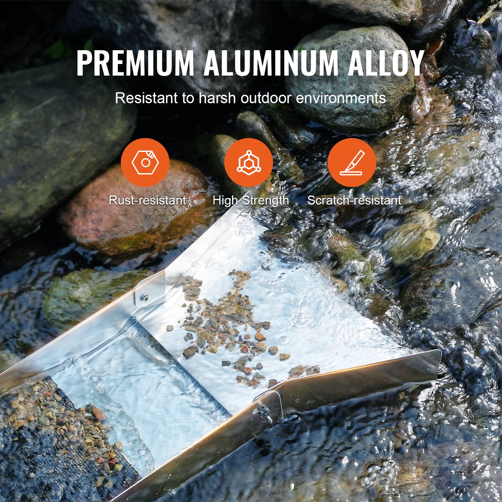 PREMIUM ALUMINUM ALLOY  
Resistant to harsh outdoor environments  
Rust-resistant  
High Strength  
Scratch-resistant