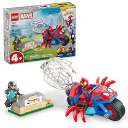 LEGO - Marvel Spidey And His Amazing Friends Spidey on his Motorcycle vs. Rhino 11206