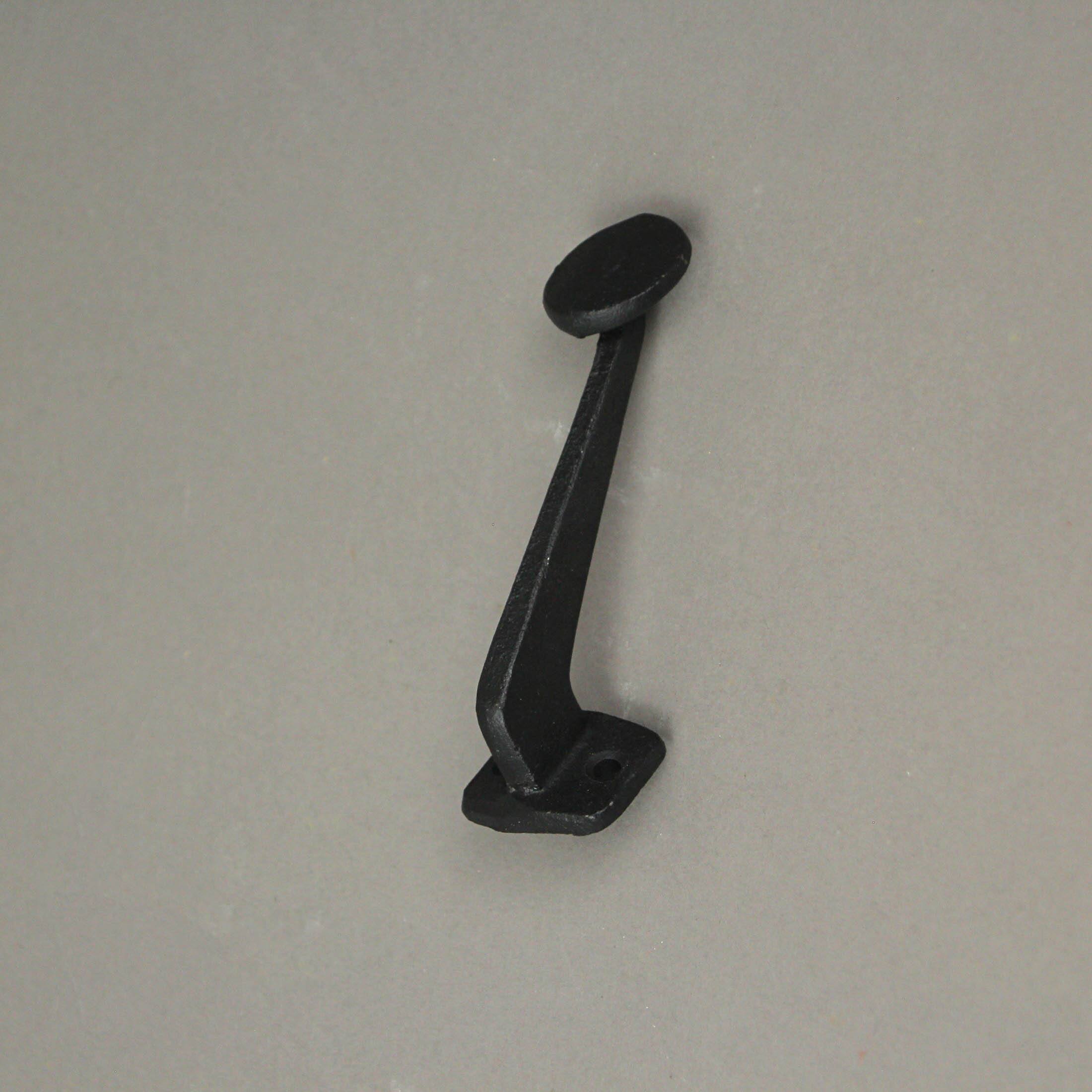 Alt View 4. Things2Die4 - Set of 6 Cast Iron Typewriter Key Button Coat Hooks Wall Mounted Towel Hanging Rack - Black.
