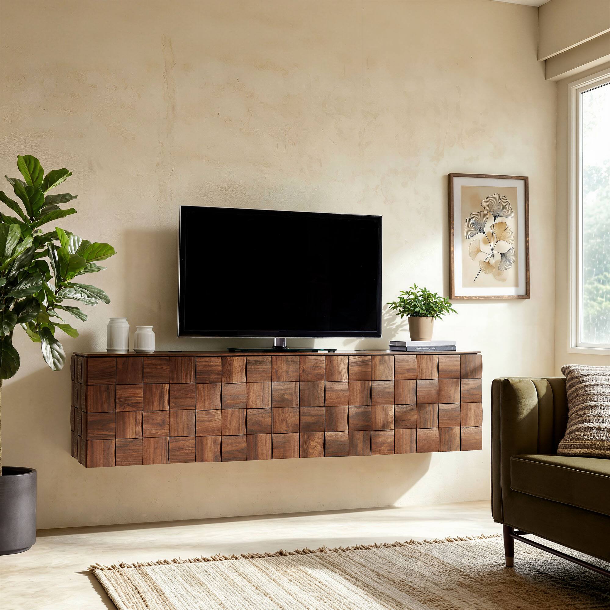 Front. Modway - Duskin Wall Mounted Accent Cabinet by Modway - Walnut.