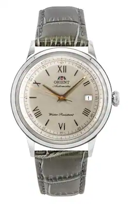 Orient - Bambino Classic Leather Strap Dial Automatic RA-AC0025N Men's Watch - Beige