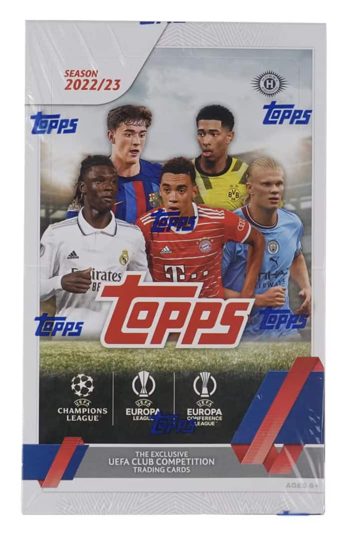 2022-23 Topps UEFA Club Competitions Soccer Hobby Box price history on PriceWatchPro