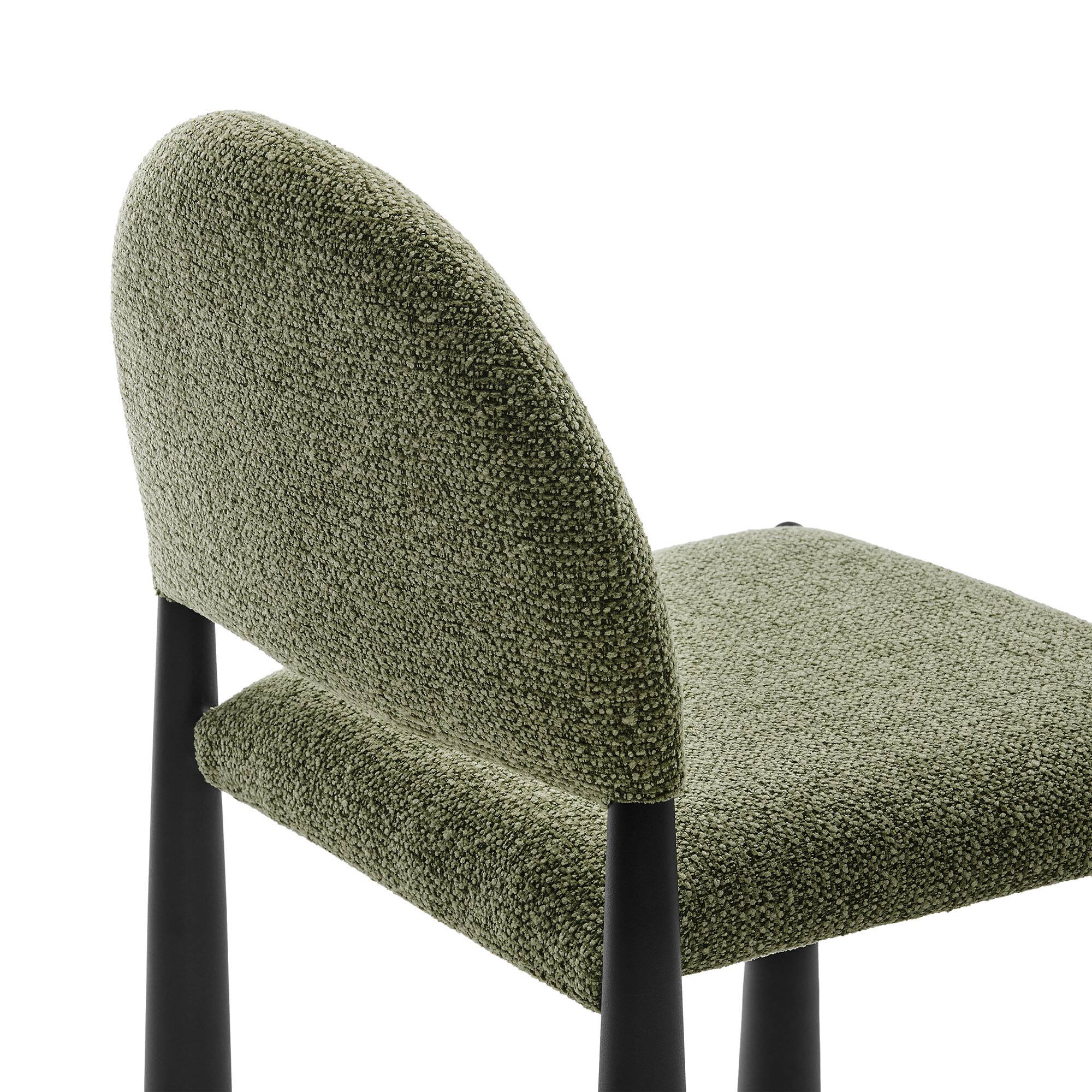 Alt View 4. Modway - Hayley Upholstered Fabric Dining Side Chair by Modway - Green.