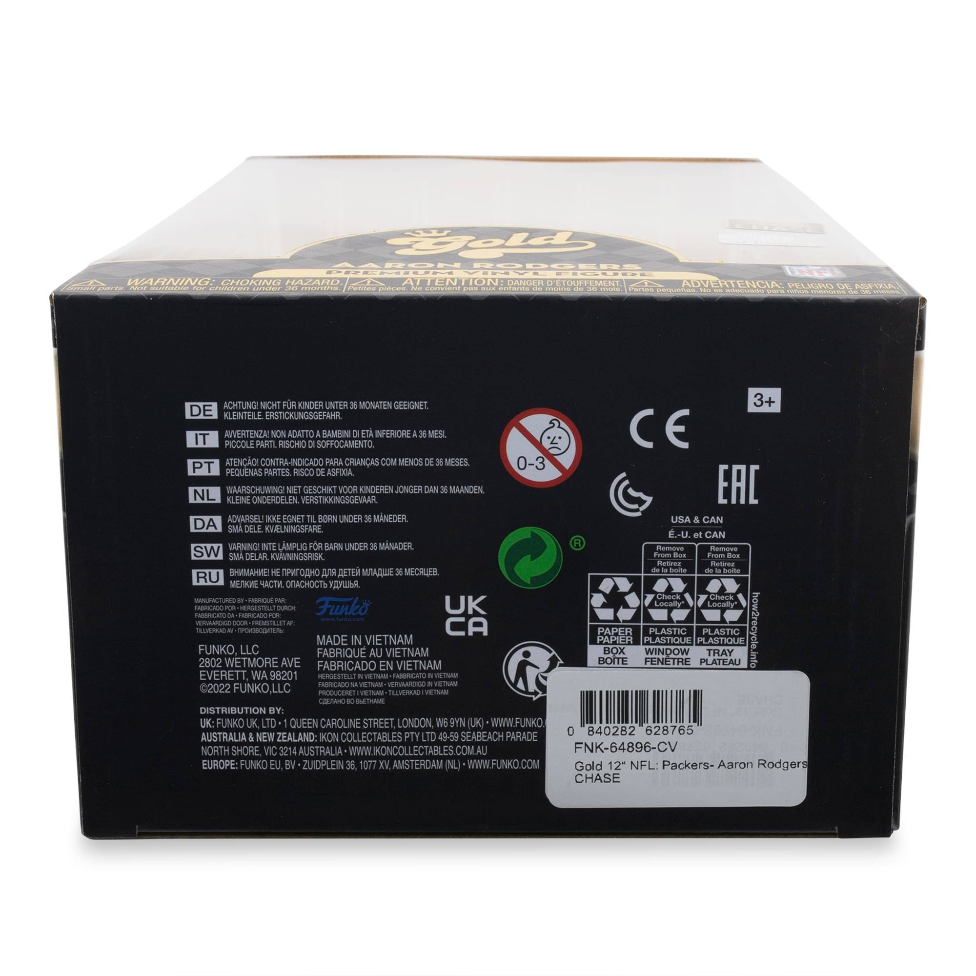 **Warning: Choking Hazard - Small Parts Not for Children Under 3 Years**

**Attention: Danger de suffocation - Risque de suffocation**

**Achtung: Nicht für Kinder unter 3 Jahren geeignet.**

**Attenzione: Non adatto ai bambini di età inferiore ai 3 anni.**

**Atenção: Contra-indicado para crianças com menos de 3 anos.**

**Niet voor kinderen onder 36 maanden geschikt.**

**Avertissement: Peu de risque d'étouffement pour les enfants de moins de 3 ans.**

**Advertencia: Peligro de asfixia.**

**Uyarı: 3 yaşın altındaki çocuklar için uygunsuz.**

**Внимание: Не подходит для детей младше 3 лет.**

**Warning: Lampung untuk anak-anak di bawah 3 tahun.**

**Made in Vietnam**

**Funko, LLC**
2802 Wetmore Ave
Everett, WA 98201
©2022 Funko, LLC

**Distributed by:**
Funko UK Ltd
1 Queen Caroline Street
