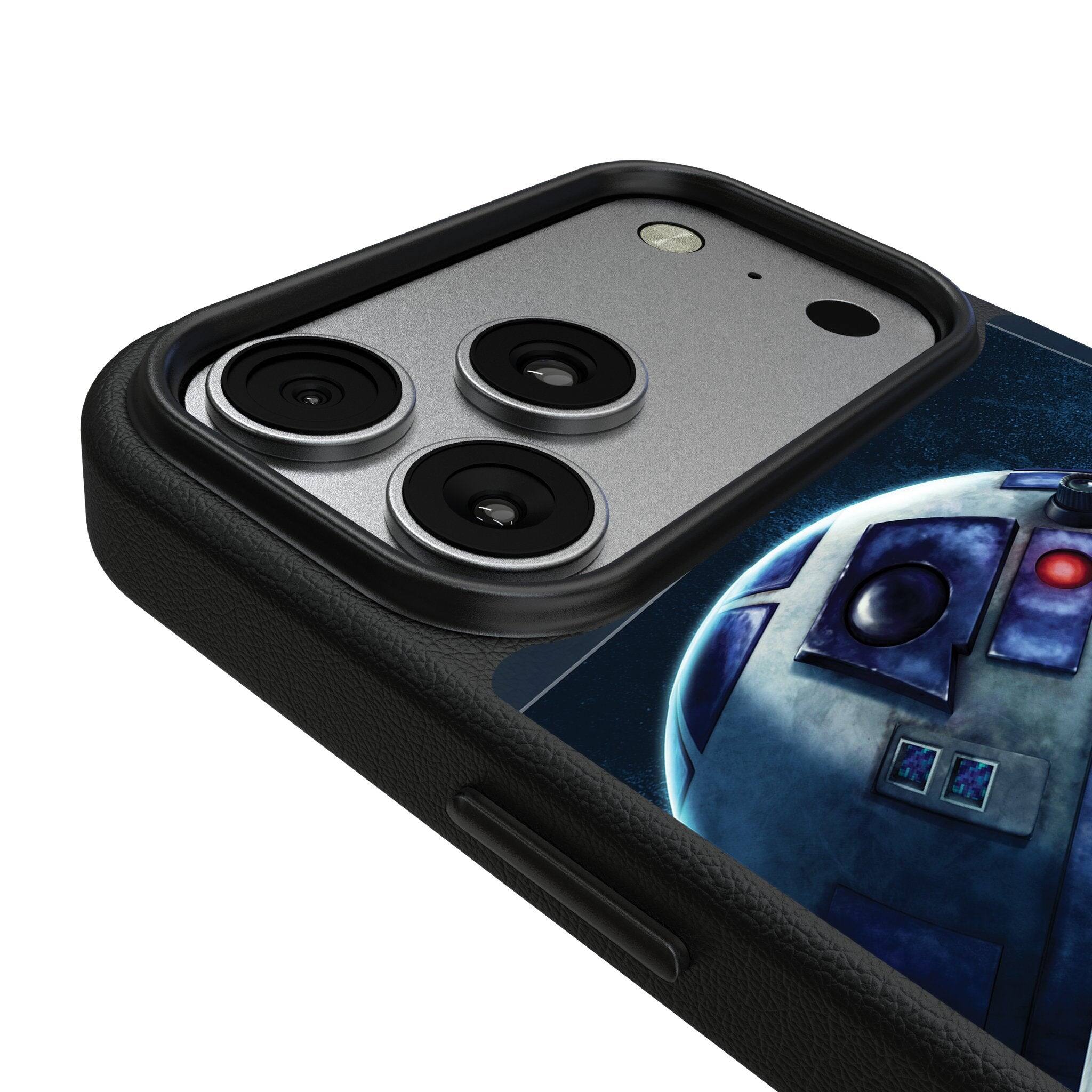 Left. Keyscaper - Star Wars: A New Hope Portrait MagSafe Compatible Phone Case - Apple iPhone 17 Pro Max - R2-D2.