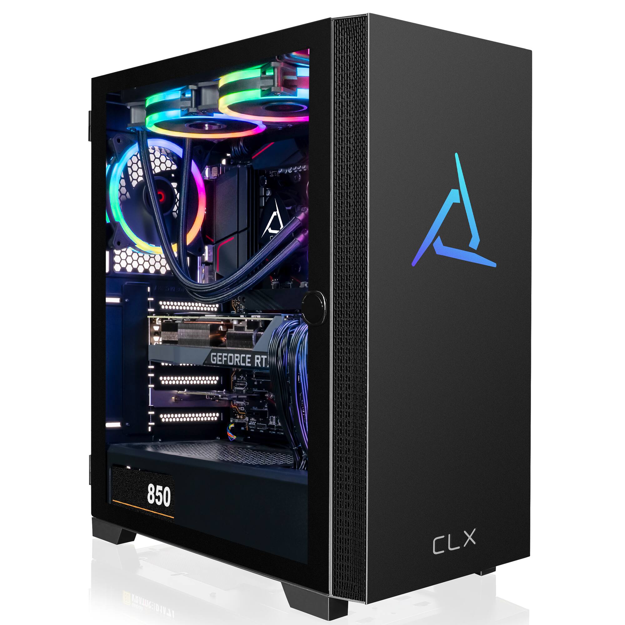 Front. CLX - SET Gaming Desktop - AMD Ryzen 9 5900X - 32GB Memory - NVIDIA GeForce RTX 3090 - 500GB M.2 NVMe SSD + 4TB HDD.