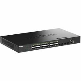 D-Link - DGS-1530-28P Ethernet Switch - 24 Ports - Manageable - Gigabit Ethernet, 10 Gigabit Ethernet - 10/100/1000Base-T - Unknown