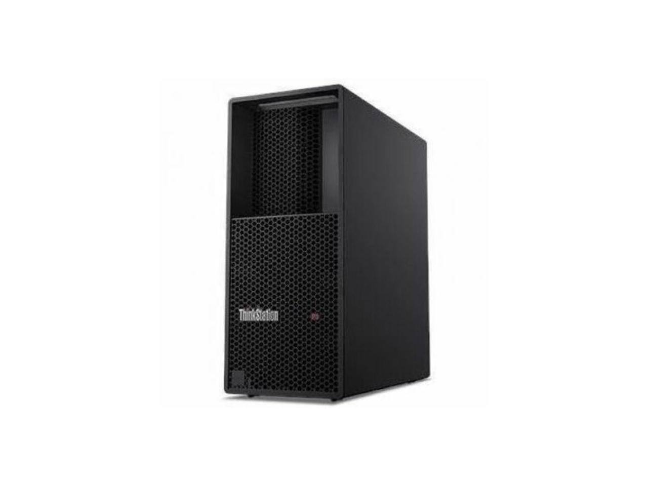 Alt View 2. Lenovo - Lenovo ThinkStation P3 Gen 2 30HT0053US Workstation - 1 x Intel Core Ultra 7 265 - vPro Technology - 16 GB - 512 GB SSD - Black.