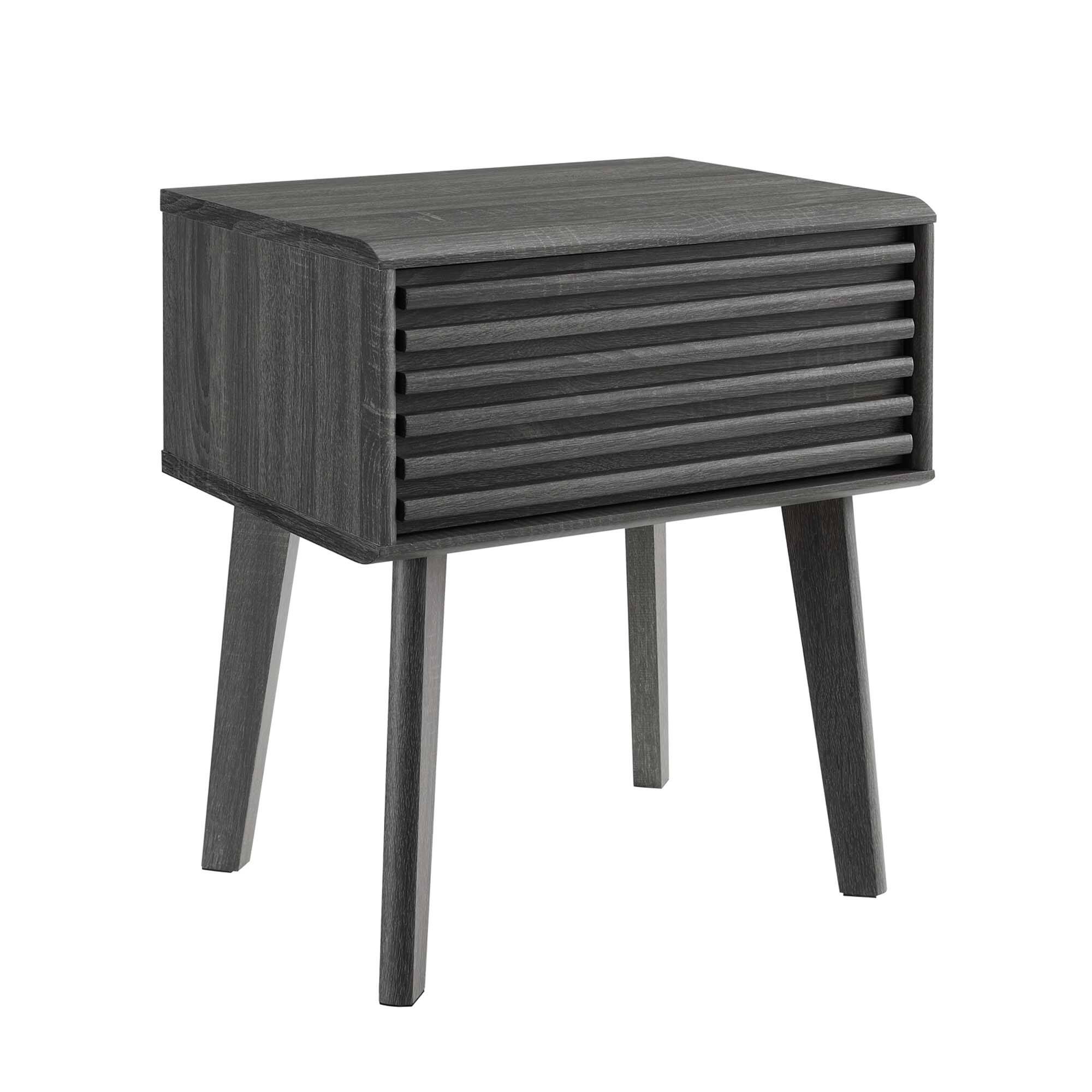 Angle. Modway - Render End Table by Modway - Charcoal.