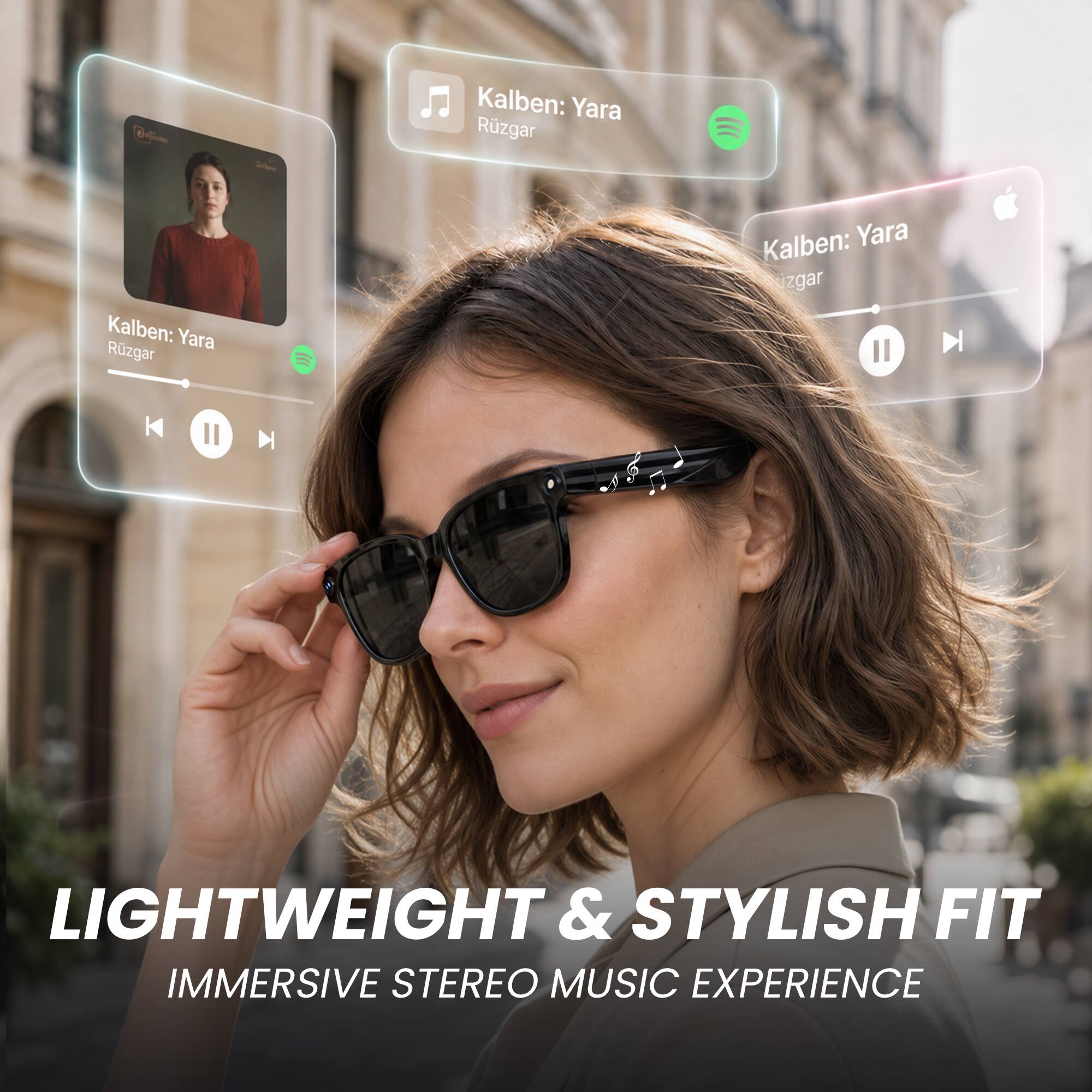 Kalben: Yara Ruzgar  
LIGHTWEIGHT & STYLISH FIT  
IMMERSIVE STEREO MUSIC EXPERIENCE