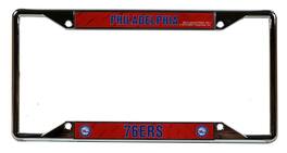 Rico Industries - Philadelphia 76ers NBA Chrome EZ View License Plate Frame - Multi