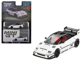 Mini GT - Mazda AZ-1 Liberty Walk LB40 RHD White Black Top "2024 Tokyo Auto Salon" 1/64 Diecast Model Limited Edition - White with Black