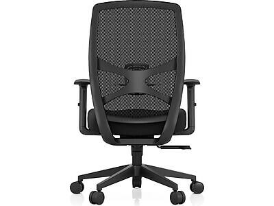 Alt View 3. Tempur-Pedic - ProTask Mesh/Fabric Swivel Executive Task Chair (TP-PROTASK-BLK) - Black.