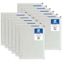 BAZIC Products - Clear Letter Size Zip Envelope, Pack of 12