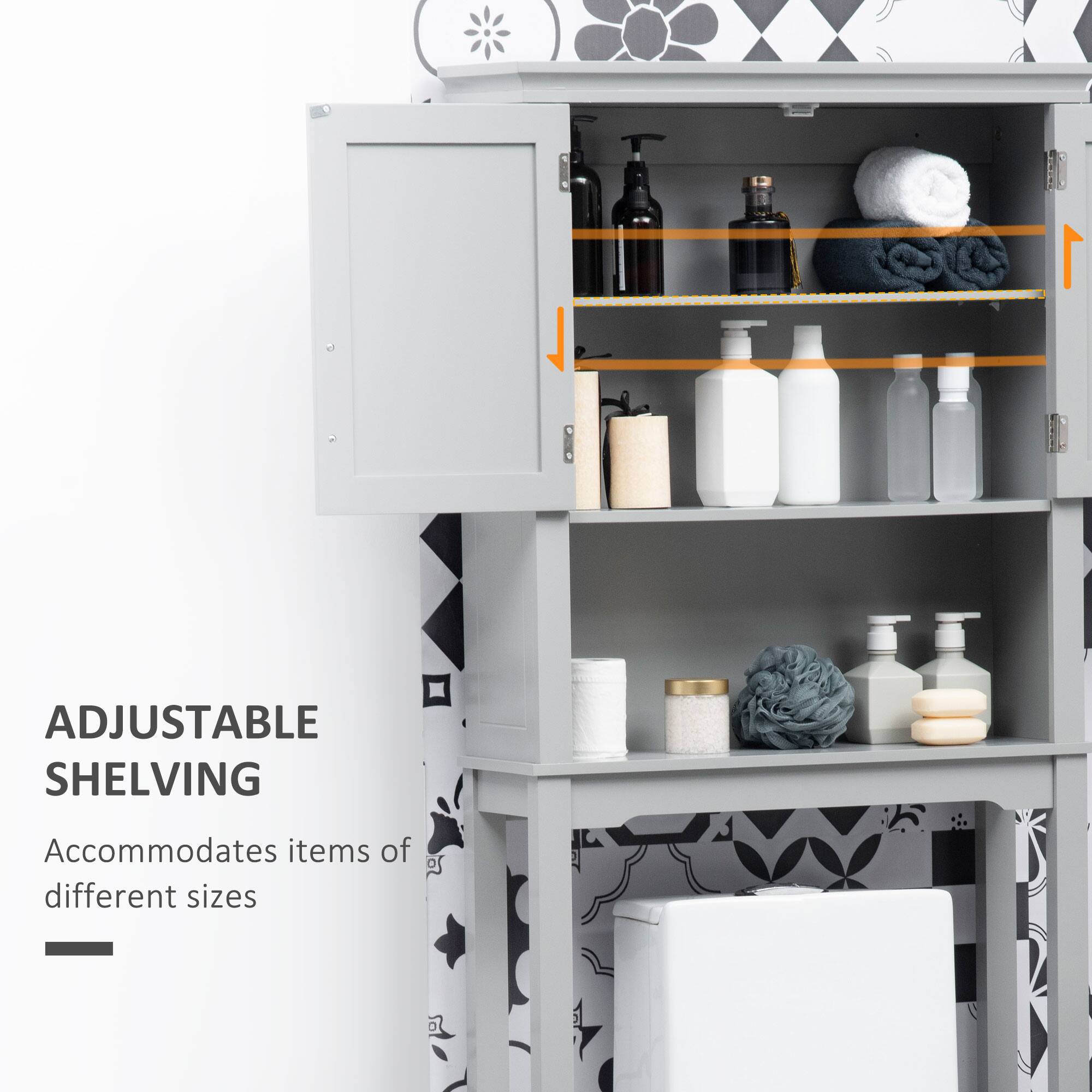 1 ADJUSTABLE SHELVING
Accommodates items of different sizes