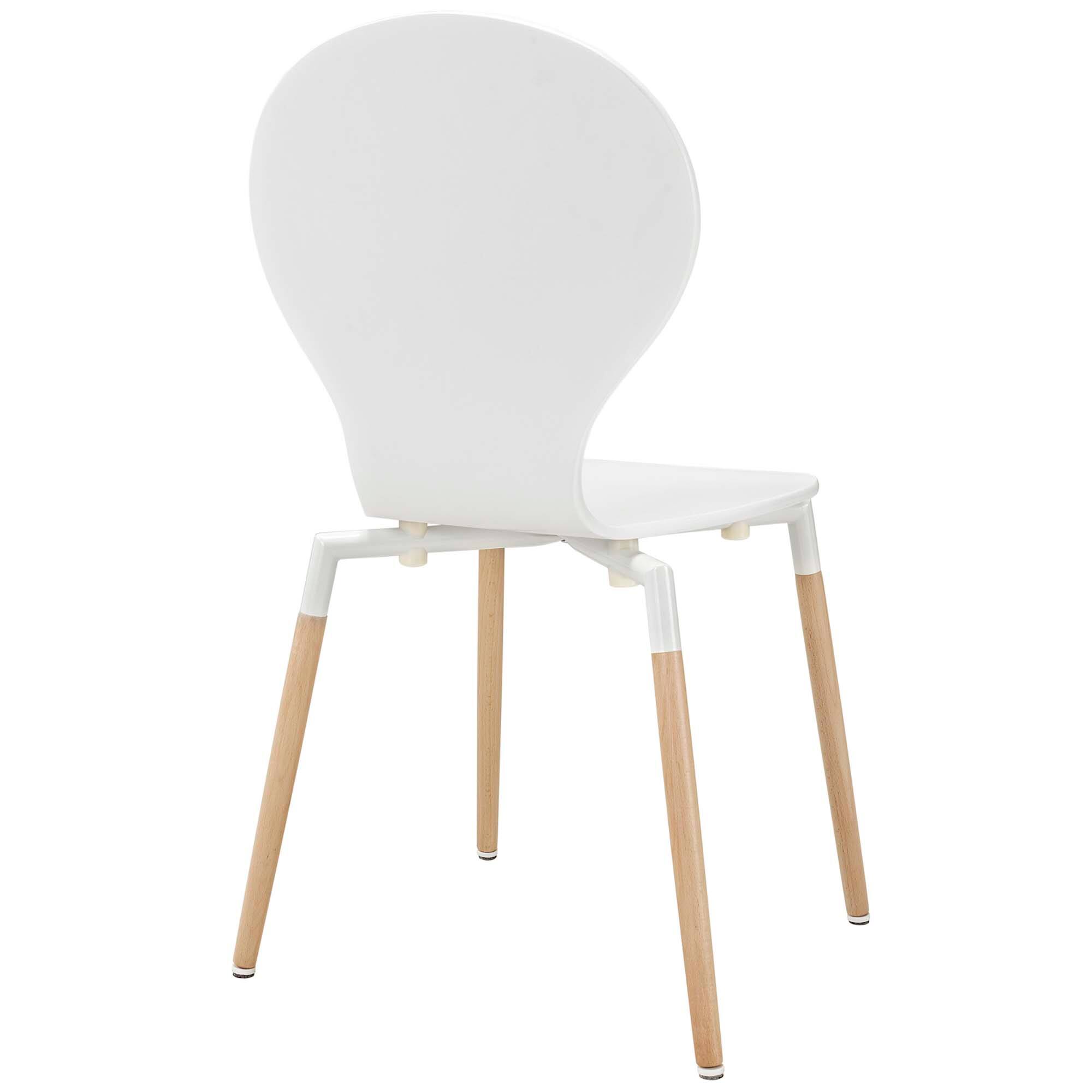 Alt View 1. Modway - Path Dining Wood Side Chair by Modway - White.
