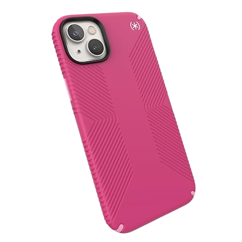Speck - Presidio2 Grip with MagSafe Pink Case - iPhone 14 Plus/ iphone 6.7 (2022) - Digital Pink/Blossom Pink/White