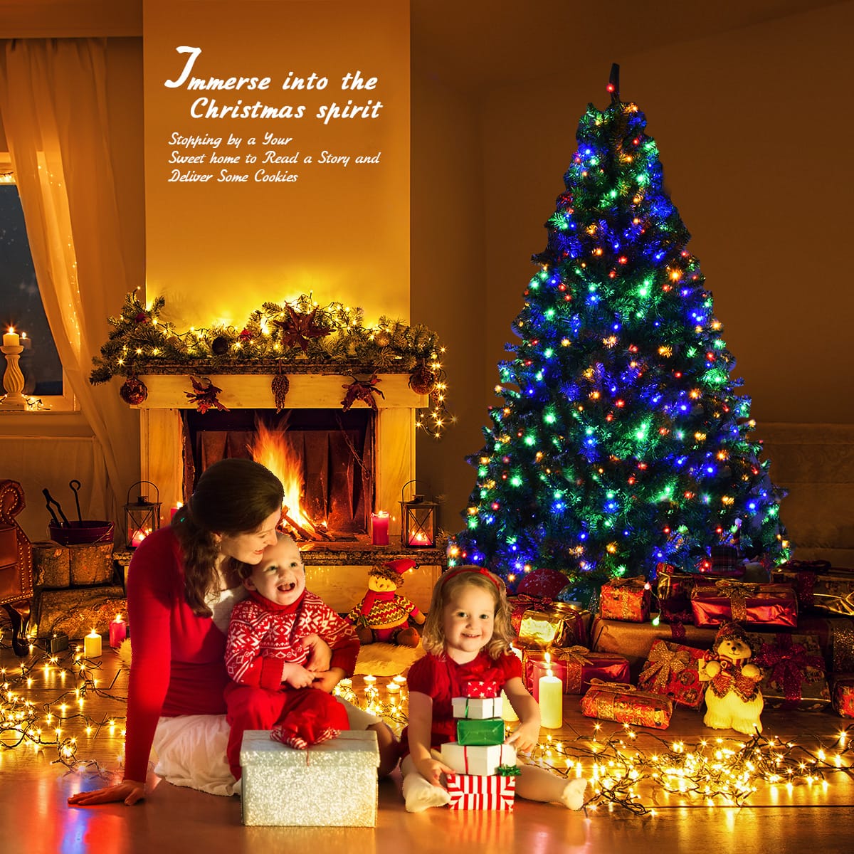 Immerse into the Christmas spirit by stopping by a sweet home to read a story and deliver some cookies.