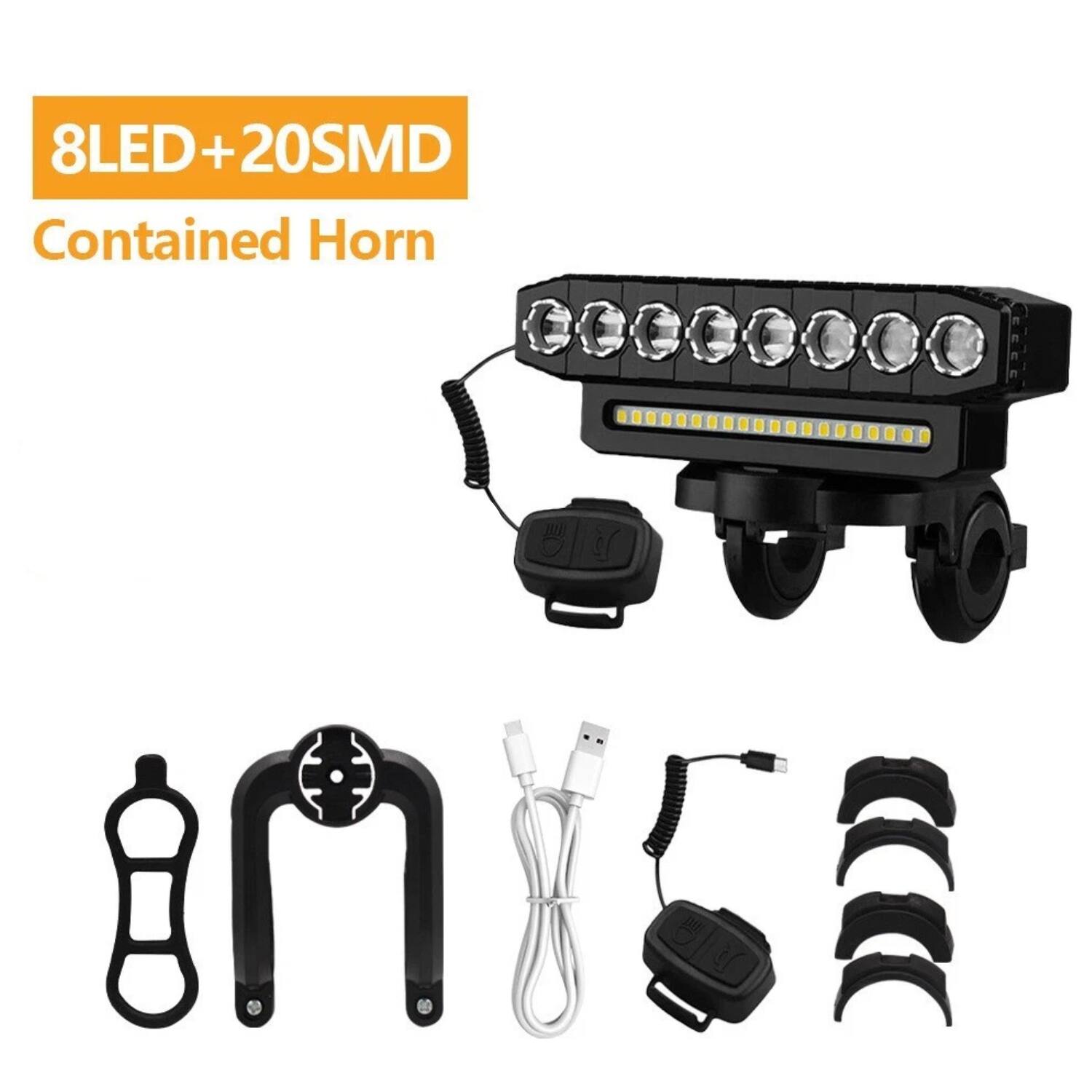 8LED+20SMD  
Contained Horn