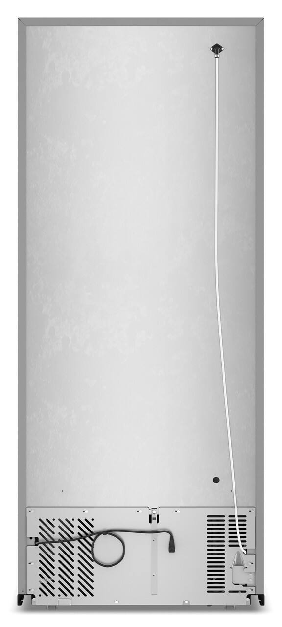 Back. Whirlpool - 18.0 Cu. Ft. Top-Freezer Counter-Depth Refrigerator with Total Coverage Cooling - Fingerprint-Resistant Stainless Finish.