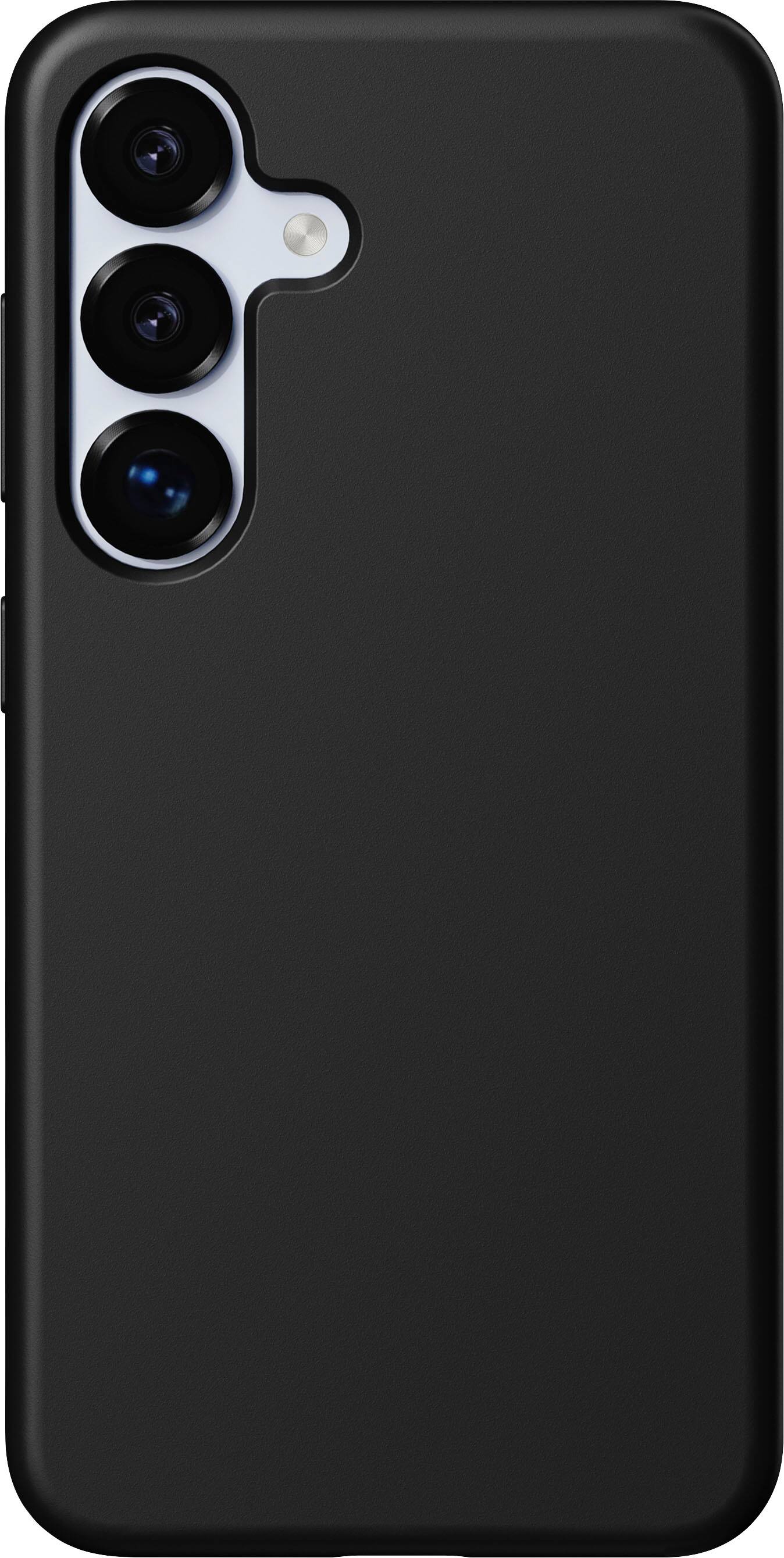 Front. Insignia™ - Recycled Silicone Case for Samsung Galaxy S25 - Black.