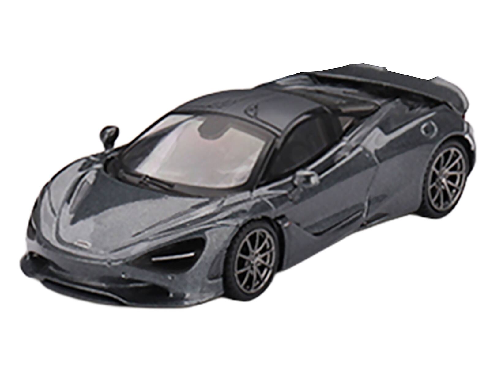 Alt View 1. True Scale Miniatures - McLaren 750S Saros Gray Limited Edition 1/64 Diecast Model Car by Mini GT.