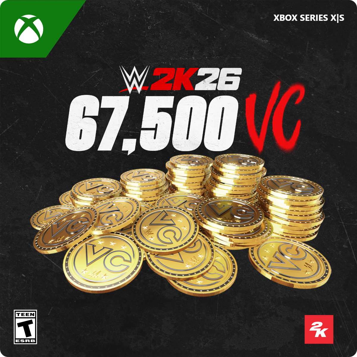 XBOX SERIES X|S  
WWE 2K26  
67,500 VC  
TEEN  
ESRB