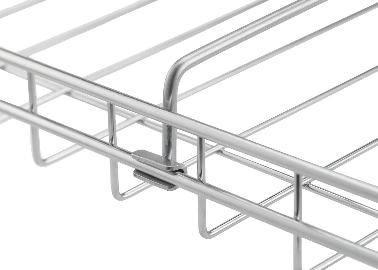 Alt View 15. TRINITY - BASICS EcoStorage 2-Tier Can Organizer Rack 2-Pack Chrome - Chrome.