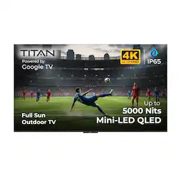 Titan - G300 Mini- QLED PRO 98" Full Sun Smart Outdoor TV, IP65 Weatherproof, 5000 Nits, Google OS 4K, Assembled in USA