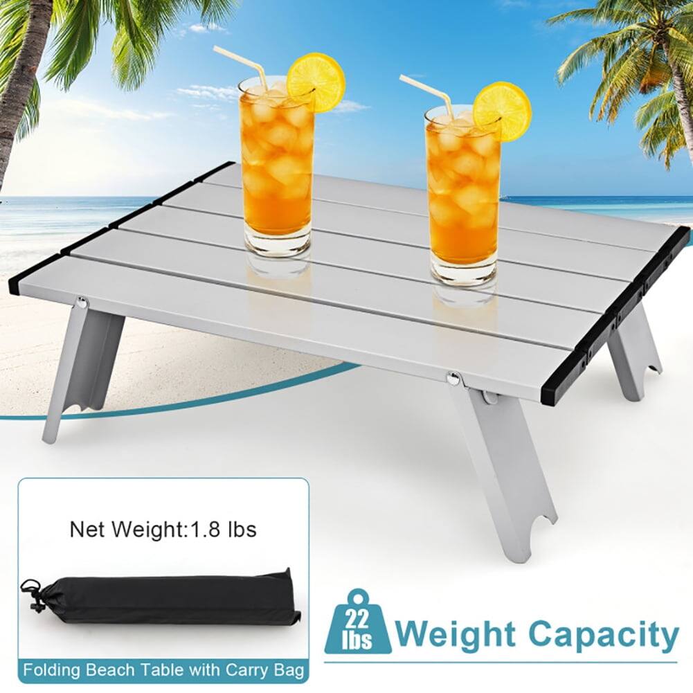 Net Weight: 1.8 lbs  
Folding Beach Table with Carry Bag  
22 lbs Weight Capacity