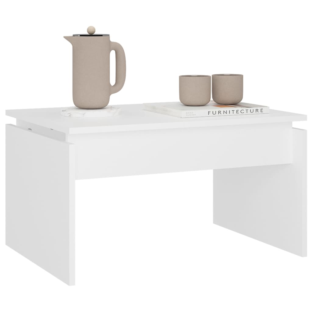 Alt View 3. Boyel Living - 19.7 x 26.8 x 15.0 in. Simple Coffee Table White Engineered Wood - White.